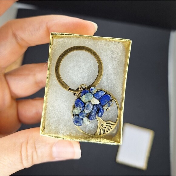 Lapiz tree of life keychain bronze keyring charm accessory - Picture 2 of 5